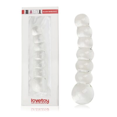 DILDO 6.8" GLASS ROMANCE PRZEZROCZYSTY