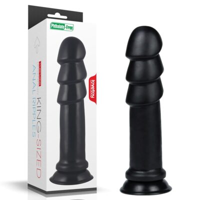 DILDO 11.25" KING SIZED ANAL RIPPLES