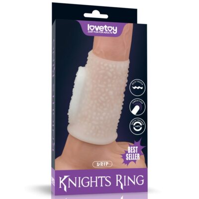 PIERŚCIEŃ NAKŁADKA VIBRATING DRIP KNIGHTS RING (WHITE)