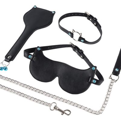 ZESTAW BDSM LADY CAT RHINESTONE 3 PIECES JGF TOYS